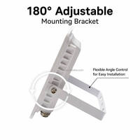 Reflector LED de 100-130V CA, 200 Vatios, con Carcasa de Aluminio Blanca, IP66