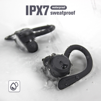 Casque d'écoute Bluetooth Casque d'écoute sans fil Écouteurs intra-auriculaires Étanches IPX7 Écouteurs Hifi Stéréo Écouteurs