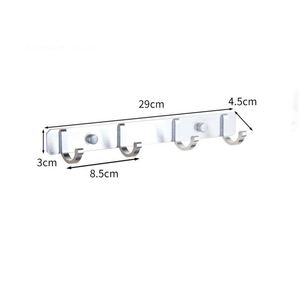 Black Stainless Steel Zebra Pattern Decorative Wall Mounted Robe Handbags Clothes Hanger Multifunction Towels Coat <b>Hook</b> <b>Rails</b> - Product Image 4