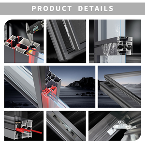 Sungye thiết kế mới toàn màn hình Khung kính ra ngoài cửa sổ kính cường lực cách âm ba cửa sổ toàn cảnh - Product Image 3