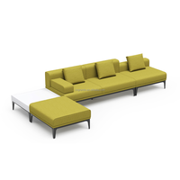 Ensemble de canapés modulaires en tissu modernes Grands Furniture pour bureau, salon, salle d'attente, espace de réception, coussin de repos pour usage commercial