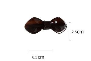 Barrette à cheveux en forme de nœud en acétate, style princesse, épingle à cheveux latérale à ressort pour filles, accessoires capillaires coréens mignons - Product Image 3