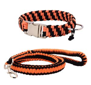 Collar de perro de Paracord de tamaño de Color personalizado de fábrica, Collar de perro táctico duradero, correa de lujo, hecho a mano Collar trenzado de perro, hebilla de Metal - Product Image 1
