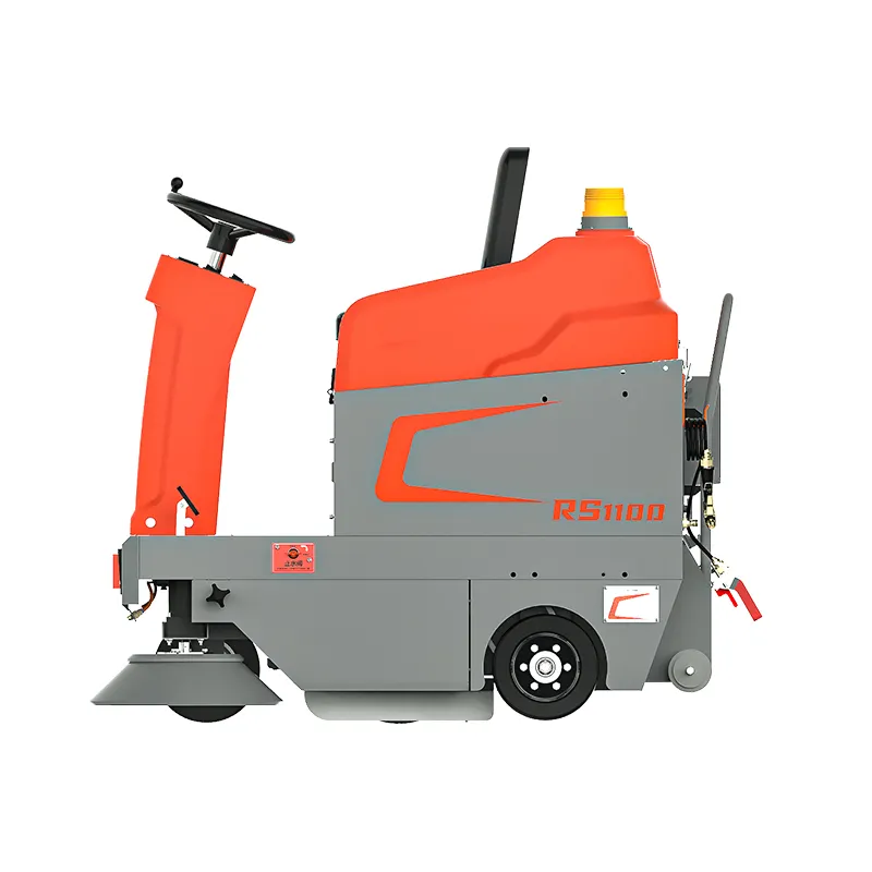 Flexible Operation Professional Automatic Floor Cleaning Sweeper Ride On Floor Sweeper