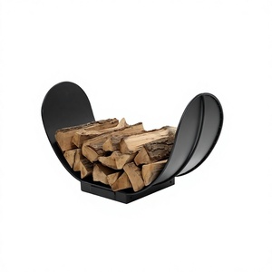 Highest Quality Black Color <b>Log</b> Storage Holder Designer Customized Shape Iron <b>Log</b> Rack From Best Exporter In India - Product Image 1