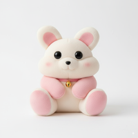 Peluche personnalisée au design unique Peluche confortable pour lapin Peluches douces pour animaux Peluche pour cadeau d'anniversaire pour filles