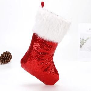 Chaussettes de Noël, chaussettes avec impression de bonhomme de neige, de Père Noël, d'élfe, d'ours, sac cadeau de Noël, décoration de cheminée, décoration d'arbre de Noël, Nouvel An 2023, Noël - Product Image 2