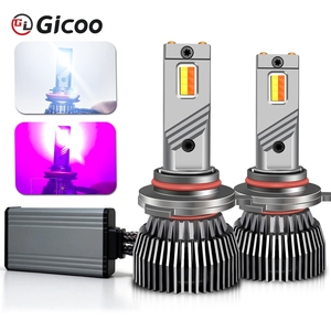 120w Dual Color H7 White Purple Car Truck LED Headlight Bulbs High Power for <b>H4</b> H11 H1 9005 9006 5202 880 - Product Image 4