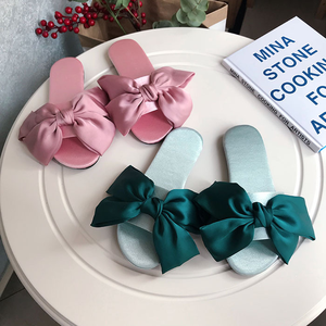 <span class=keywords><strong>Ciabatte</strong></span> Personalizzate all'Ingrosso con Fiocco in Raso per Matrimoni Estivi, Feste, Sandali da Cerimonia per Interni ed Esterni per Signore - Product Image 2