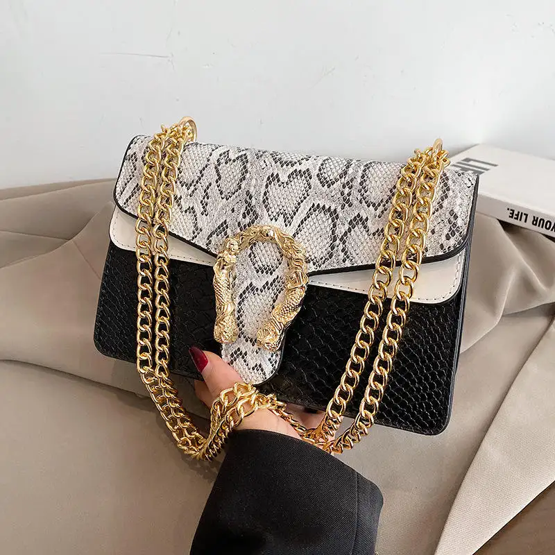 2023 Girls Designer Purses Bag Famous Brand Fashion Snake Pattern Bags Women Luxury Purse Handbags