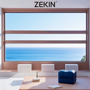 Factory Custom Sliding Window Vertical Automatic Slide Tempered Glass Aluminum Electric Lift up Window for Living room - Product Image 1