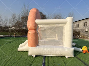 Nhỏ trong nhà PVC <span class=keywords><strong>Inflatable</strong></span> Bouncer trượt cho người lớn khóa học trở ngại nhảy Blower Túi mô hình loại biển <span class=keywords><strong>Inflatable</strong></span> lâu đài - Product Image 3