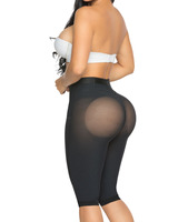 Ropa de compresión al por mayor: Faja moldeadora de control de abdomen, cintura alta, malla transparente, levantador de glúteos, hasta la rodilla, ropa interior moldeadora.