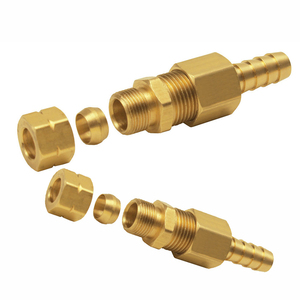 Composants de raccords à compression en laiton personnalisés assemblés sur tubes en <span class=keywords><strong>cuivre</strong></span> de 1 à 4 pouces pour les systèmes d'eau/gaz basse pression - Product Image 2