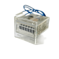 Compteur d'impulsions mécanique intégré 6 chiffres, étanche, DC12/24V avec borne de connexion filaire, usage industriel, vente en gros