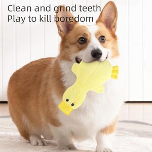 Forniture per animali domestici simpatico giocattolo per cani senza ripieno anatra morbida <span class=keywords><strong>Squeaker</strong></span> peluche per piccole razze di medie dimensioni - Product Image 2
