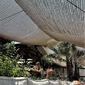 2024 personnalisé à la main <span class=keywords><strong>macramé</strong></span> Boho couverture solaire avec frange pour plage jardin Patio décoration extérieur parasol <span class=keywords><strong>macramé</strong></span> - Product Image 3