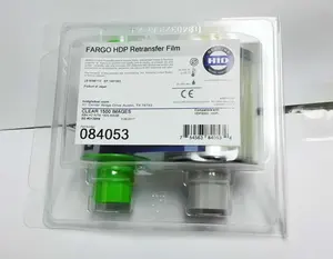 Orignal Fargo HDP5000 เครื่องพิมพ์บัตรพีวีซีโอนฟิล์ม 084053 ริบบิ้น 1500 พิมพ์/ม้วน