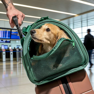 Bolsa de Transporte para Mascotas, Bolso de Hombro Expandible y Suave para Viajes, para Perros y Gatos Pequeños - Product Image 3