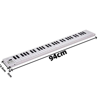 61 Key Foldable Electronic Piano Portable Piano Keyboard W/LED Display/Built-in Battery/Electronic Keyboard Musical Instrument