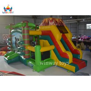 Structure gonflable combinée Winway sur le thème des dinosaures pour enfants, aire de jeux, château gonflable, capacité 500 kg, 5 à 8 enfants, utilisation commerciale en location - Product Image 2