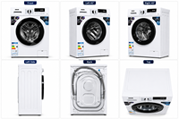 Lave-linge à chargement frontal 8 kg, moteur BLDC à entraînement direct, traitement à la vapeur, économie d'énergie, lave-linge automatique, usine OEM ODM