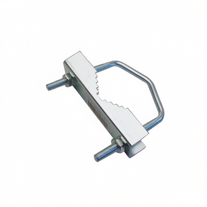 Support de fixation métallique pour poteau de 25 à 55 mm, fixation par pince, matériel de fixation - Product Image 2