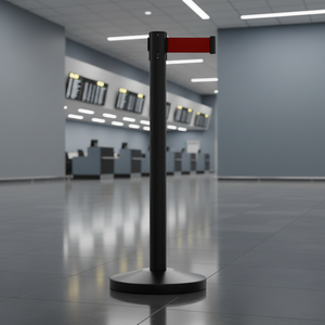 Barrera de Aislamiento Telescópica de Acero Inoxidable de Grado Ingeniería, Protección Reflectante IP10, 2 m, <span class=keywords><strong>Sin</strong></span> Luz, Resistente al Agua - Product Image 2