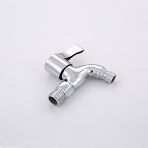 Brass Basin Faucet 4 Centerset Single <b>Handle</b> Deck Mounted Minimalist Style For Washing Machine And <b>Mop</b> Sink - Product Image 1