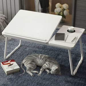 Escritorio de cama antideslizante multifuncional, mesa plegable para dormitorio, mesa de estudio plegable para niños, ordenador plegable portátil - Product Image 5