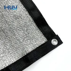 5 Years Guarantee Aluminum Foil 100gsm Sun Shades Cloth Net