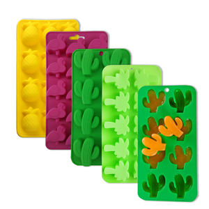 Gros 8 10 12 15 Trous Ananas Licorne Cactus Flamingo Pingouin Silicone Cuisson Moules à Chocolat - Product Image 1