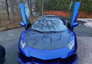 Pour <span class=keywords><strong>Lamborghini</strong></span> <span class=keywords><strong>Aventador</strong></span> LP700 Kit de carrosserie en Fiber de carbone <span class=keywords><strong>Aventador</strong></span> LP720 LP750 amélioré MSY Style capot en Fiber de carbone couvre-nez - Product Image 6
