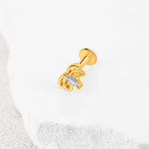 En vrac 316 acier inoxydable Labret Stud été plage série minuscule étoile de mer corail laiton haut boucle d'oreille <span class=keywords><strong>Helix</strong></span> <span class=keywords><strong>Piercing</strong></span> bijoux - Product Image 3