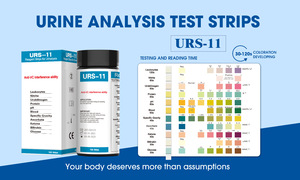 Bandelettes de test <span class=keywords><strong>urinaire</strong></span> <span class=keywords><strong>11</strong></span> paramètres Urs-<span class=keywords><strong>11</strong></span> pour l'analyse des infections des voies urinaires - Product Image 5