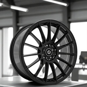 Jantes de course de conception japonaise forgées de luxe nouvelle jante en alliage d'aluminium noir mat 5 trous jantes à rayons pour Benz Audi <span class=keywords><strong>Tesla</strong></span> Hummer - Product Image 5
