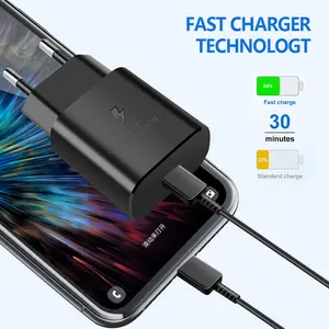 Nouveau gros 25W type-c à type-c pour chargeur Samsung charge rapide adaptateur de normes Android Europe