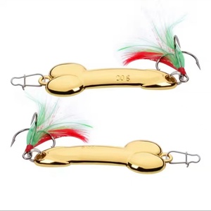 OEM 10g/15g/20g/28g/35g/43g/50g Leurre de pêche en métal, Spinner, Jig, Wobbler, Cuillère à paillettes Or Argent, Leurre en forme de pénis - Product Image 4