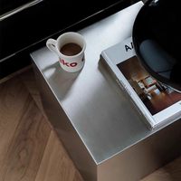 Table console carrée en acier inoxydable, style italien, luxe léger, amovible, moderne et simple, pour salon, mobilier de maison, petite table à thé design