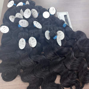 האיכות הטובה ביותר גלם בתולה מיושרת שיער טבעי הארכת חבילות לוגו פרטי חבילה שיער טבעי תחרה פרונטאלית פאות - Product Image 1