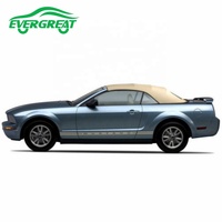 Pour 05-14 Ford Mustang Convertible Soft Top avec fenêtre en verre chauffée approuvée par le DOT Tan