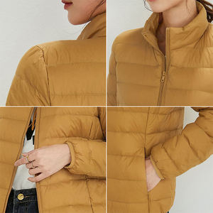 للبيع بالجملة سترات نسائية للخريف والشتاء رقيقة من القطن بتصميم عصري متعدد الاستخدامات ومدعوم للبرد ودافئ - Product Image 3