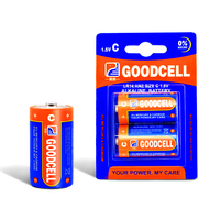 GOODCELL Pile alcaline taille C LR14 AM2 1.5V pour une utilisation quotidienne dans les jouets Appareils ménagers Electronique grand public Outils électriques