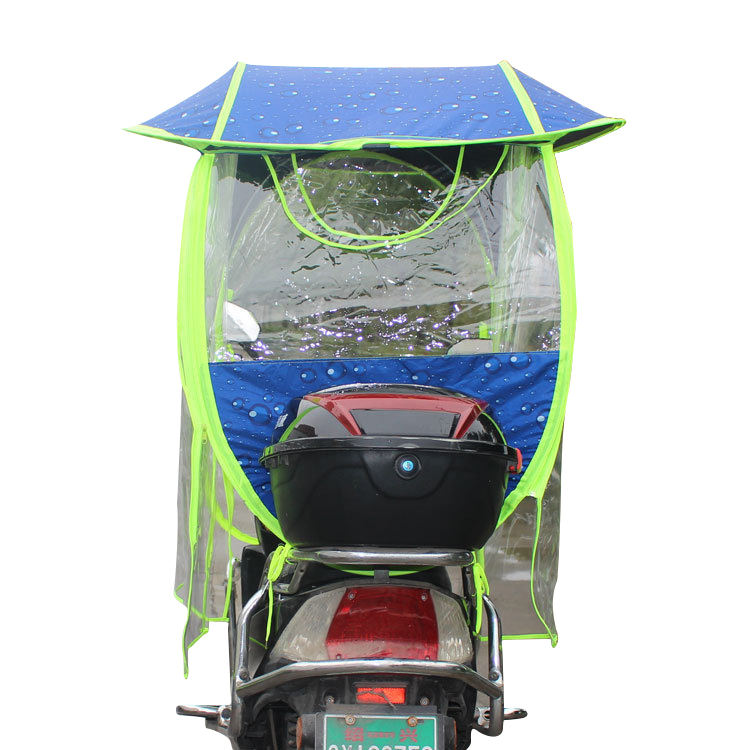 WXL416 Electric Car Canopy Motorcycle Sunshade Windshield Umbrella Awning  Full Covered Electric Bike Umbrella