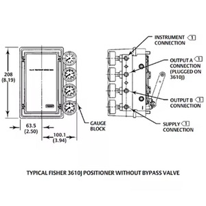 DVC3610 Aluminum Digital Positioner-HART/<b>Foundation</b> Fieldbus Pneumatic Control Industrial Valves 0.75% Accuracy 1.4-6.9 - Product Image 6