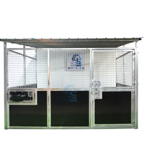 Panneaux de box modulaires galvanisés robustes pour écuries temporaires extérieures, portables, pour fermes, ranchs et centres équestres - Product Image 3