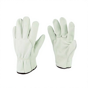 HOLY SIGNS INTERNATIONAL HSI-0018 EN420 Certified Leather <b>Driver</b> Safety <b>Gloves</b> Elastic Wristlet Durable Abrasion Resistant Fire - Product Image 1