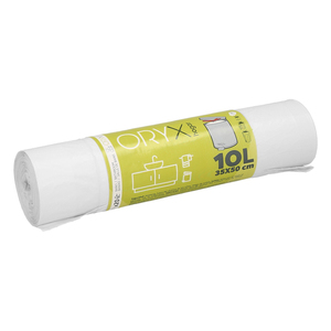 Sacchetti per la Spazzatura Facili da Chiudere 10 Litri Rotolo da 20 Sacchetti - Product Image 1