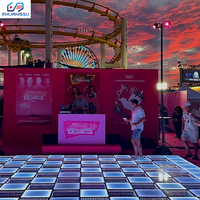 Piste de danse LED RGB personnalisable pour aire de jeux intérieure, sol interactif lumineux pour discothèque, bar, soirée DJ, événement scolaire, location