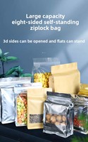 R-pack dapat disesuaikan tas kertas Kraft kedap air untuk pengiriman makanan dan makanan keluar